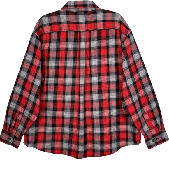 Hornady Men’s Red Plaid Flannel Rugged Hunting Outdoor Wear Shirt – Size XL - Picture 2 of 11